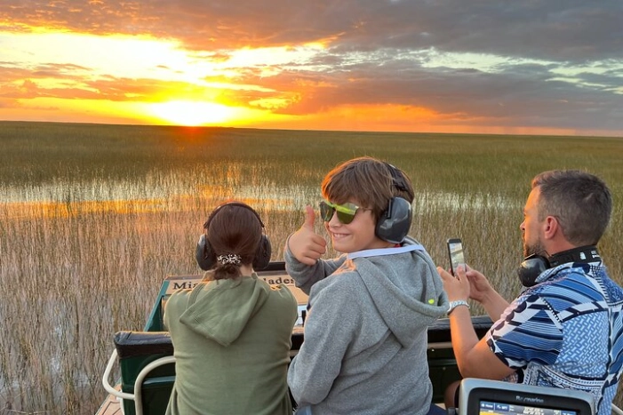 Sunset 1.5 Hour Private Airboat Tour of Miami Everglades