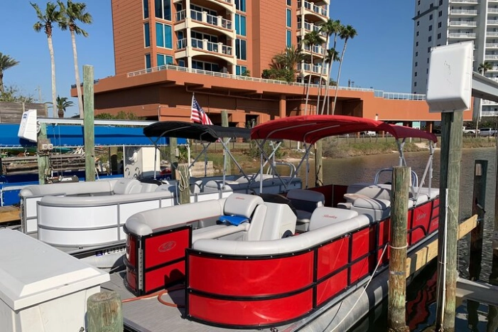 Frisky Mermaid Pontoon Boat Rentals in Pensacola Beach