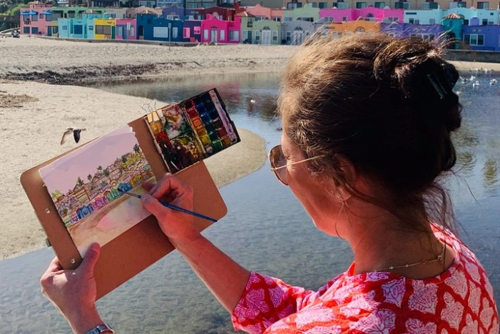Capitola Watercolor Journaling Experience