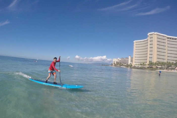 Private Stand Up Paddle Lesson with Waikiki Courtesy Shuttle