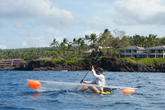Clear Bottom Glassy Kayak Rental | MAUI | Safe and Stable Kayaks