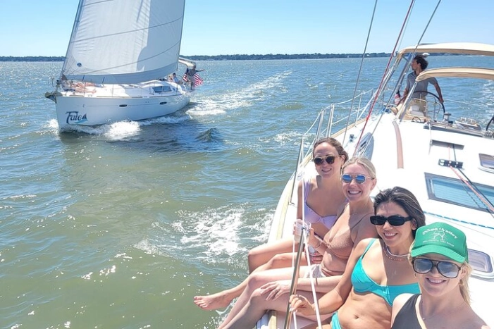 Private Morning Sailing/Dolphin & History Tours on 43ft Mystique