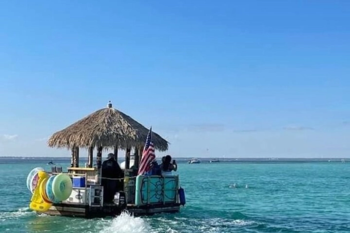 Original CRUISIN TIKIS 3 Hour Cruise, Snorkel, Swim/float Sandbar
