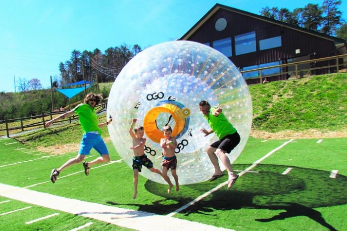Outdoor Gravity Park Zorbing Admission Ticket in Pigeon Forge