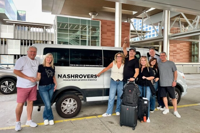 Private Nashville Airport Shuttle to Downtown Fast and Easy
