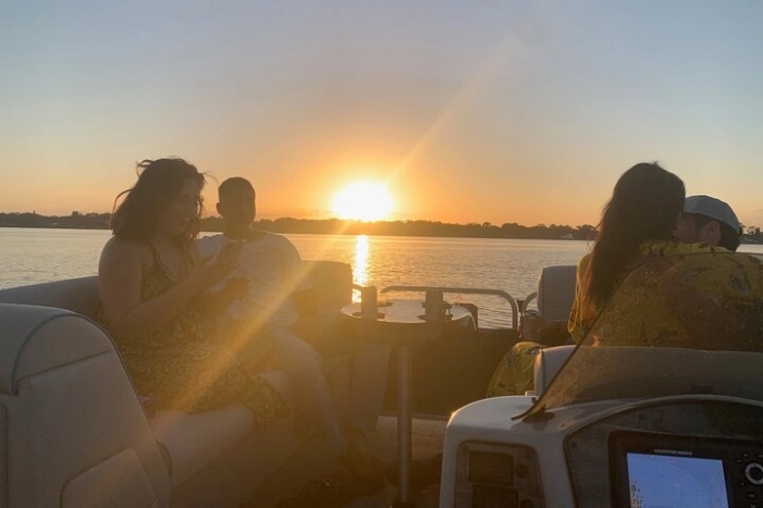 Sunset Pontoon Boat Tour Around Key Largo