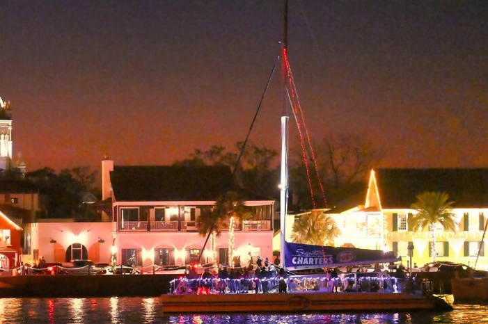 St. Augustine Night of Lights Cruise with Live Music and Drinks