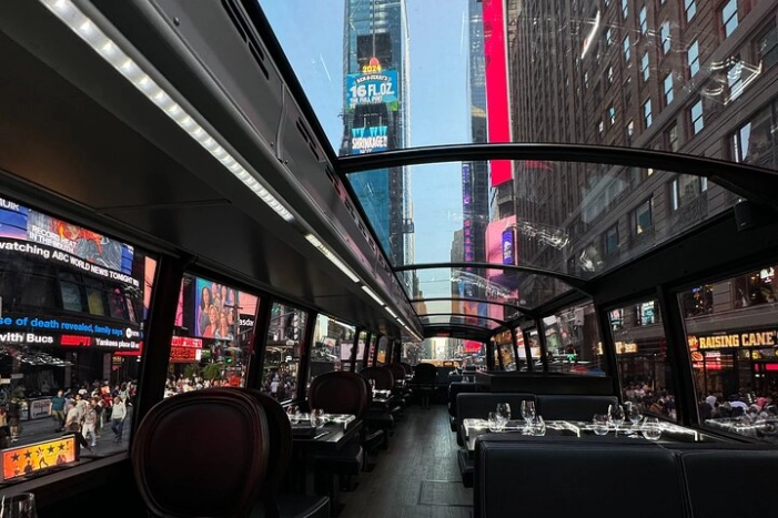 New York City Luxury 6-course Dinner Bus Tour 