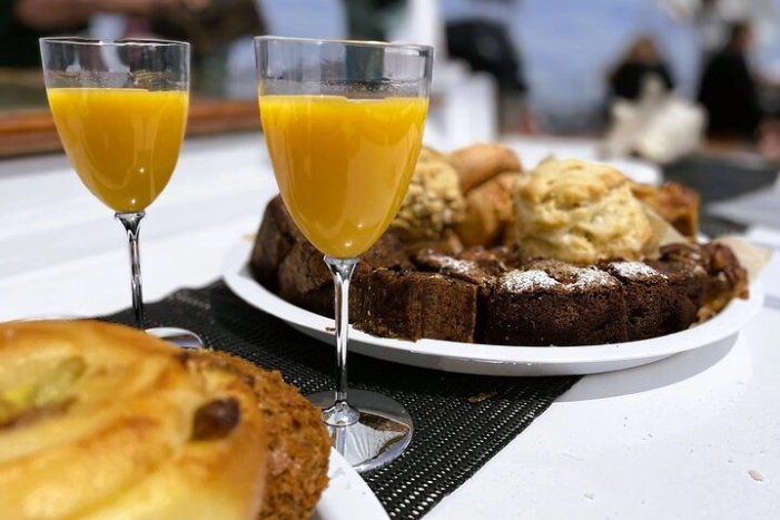 Pastries and Prosecco in Boston Harbor