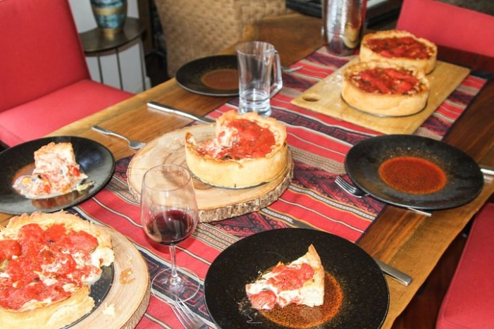 Traveling Spoon Chicago-Style Deep Dish Pizza Private Online Cooking Class 